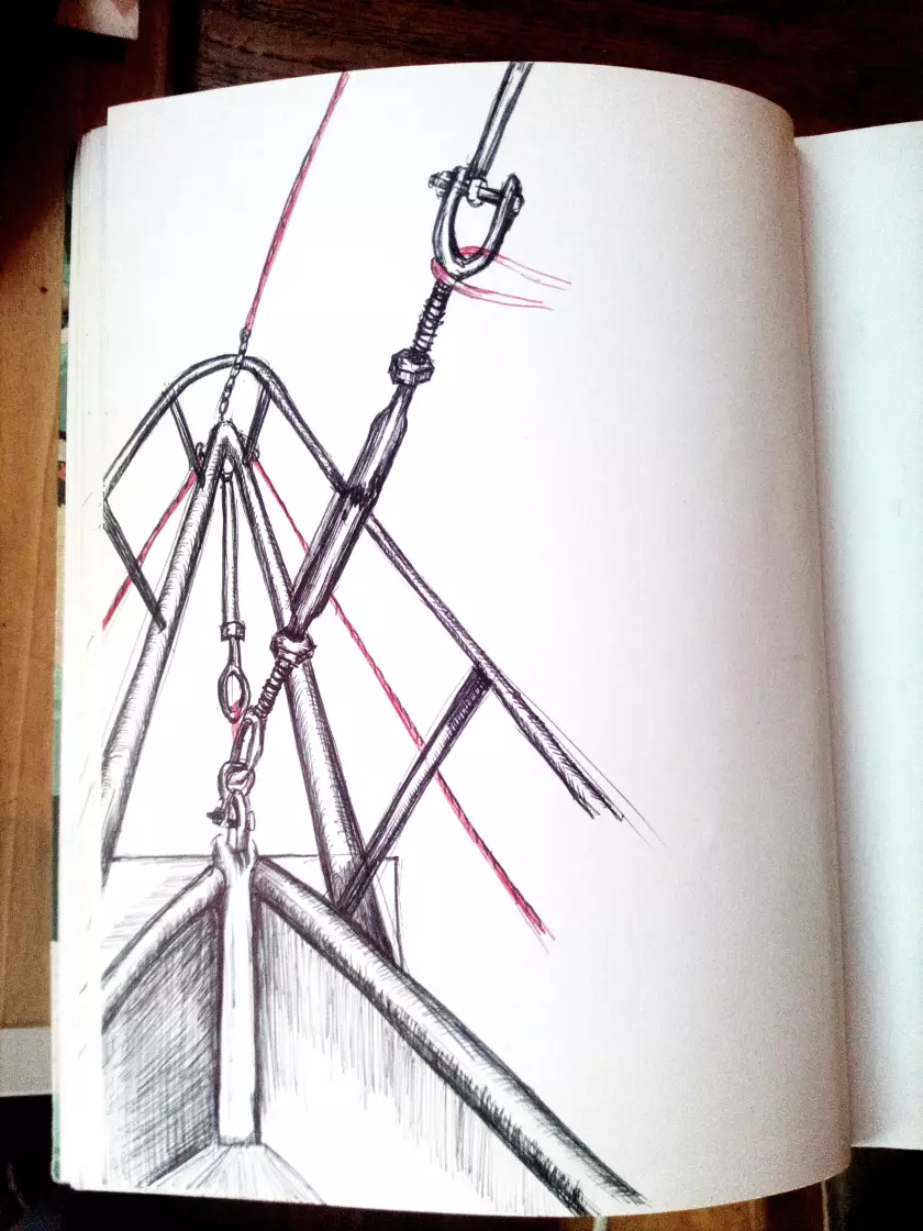 Claire Astigarraga - artiste plasticienne, sérigraphe, dessinatrice et navigatrice.