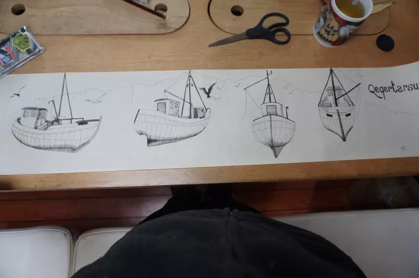 Claire Astigarraga - artiste plasticienne, sérigraphe, dessinatrice et navigatrice.