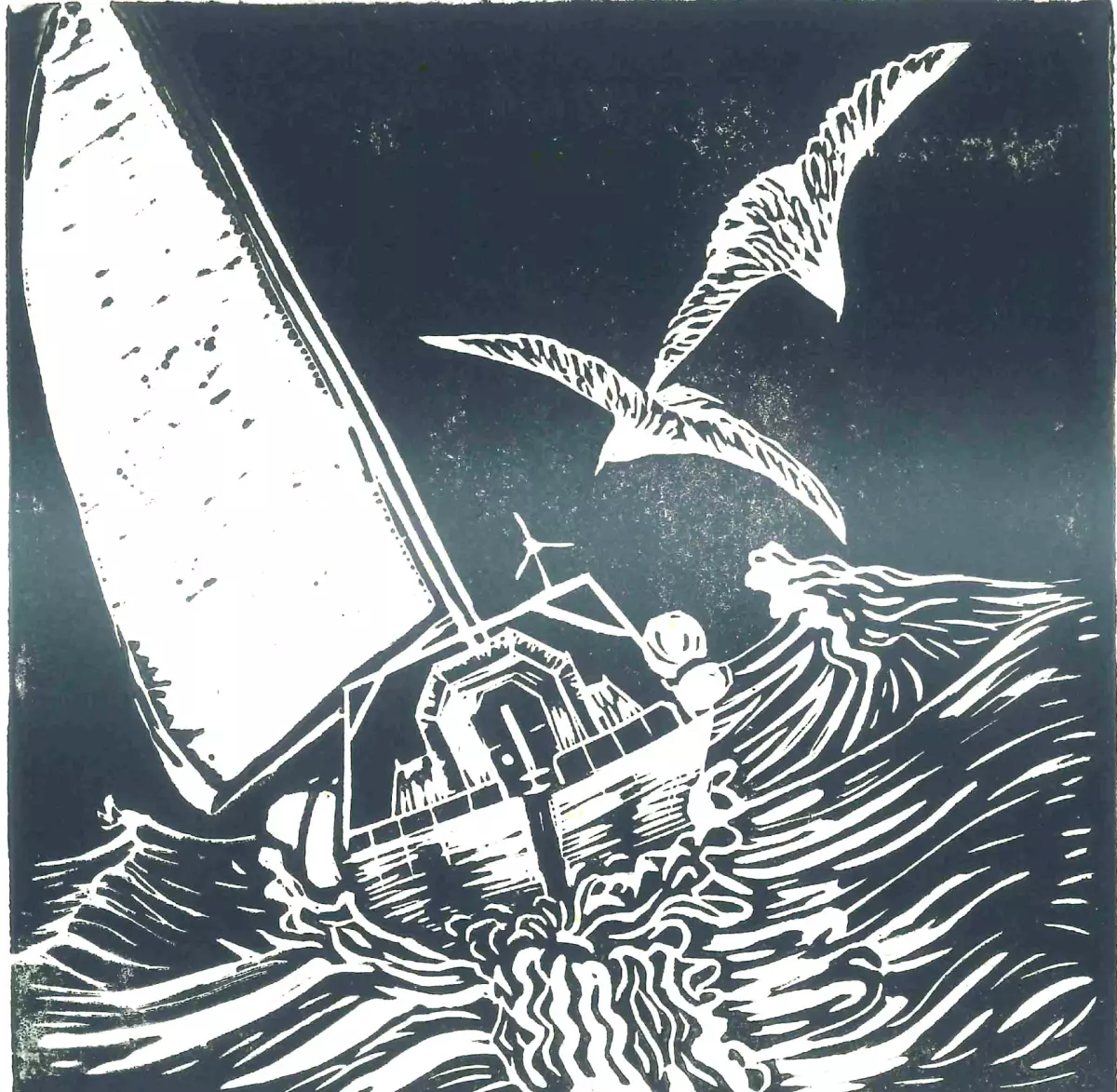 Claire Astigarraga - artiste plasticienne, sérigraphe, dessinatrice et navigatrice.